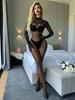 Sexy Fishnet Bodysuit Women Tight Lingerie Ladies Full Body Stockings Clothes Nightclub Sex Set Erotic Mesh Transparent Jumpsuit