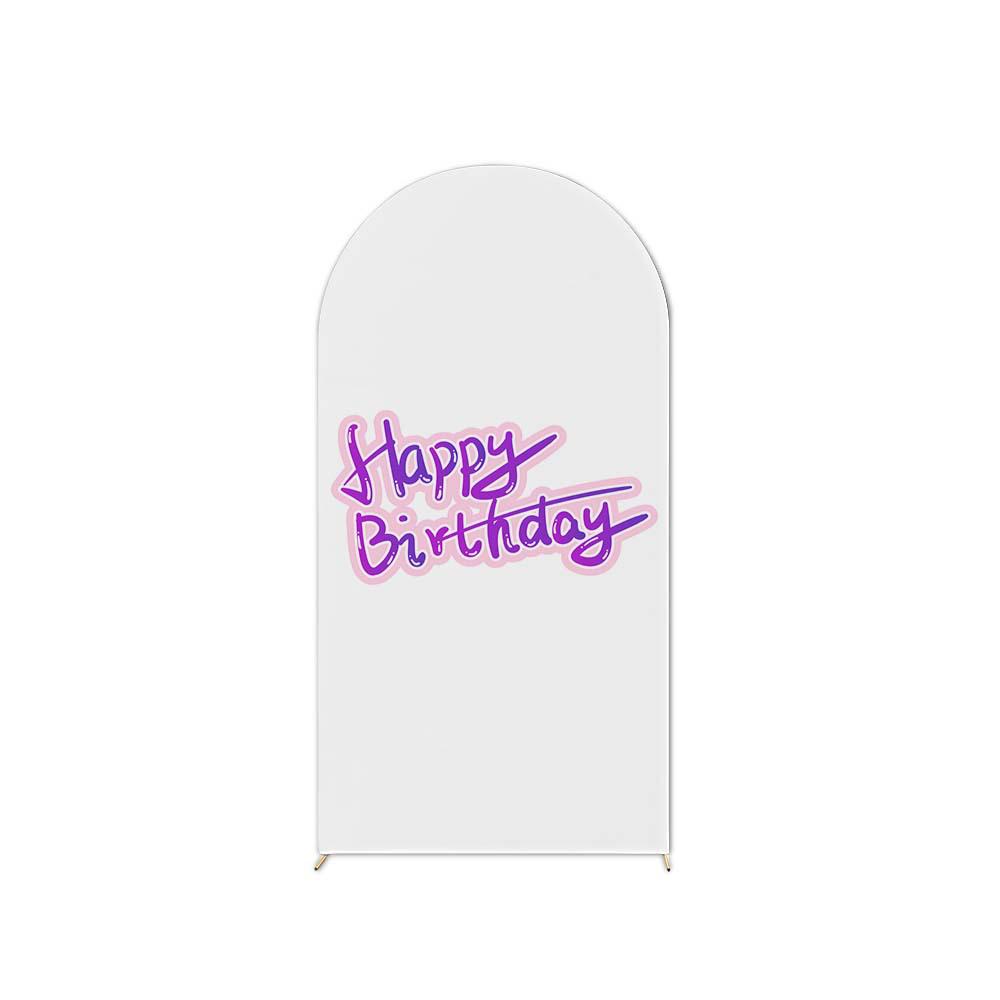 Birthday Party U-Shaped Elastic Arch Cover for Decorative Photography Scenes