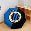 1 PC Automatic Folding Umbrella - Club Brugge K.V Pattern, Portable & Foldable Design with 8 Ribs, Christmas Birthday Gifts