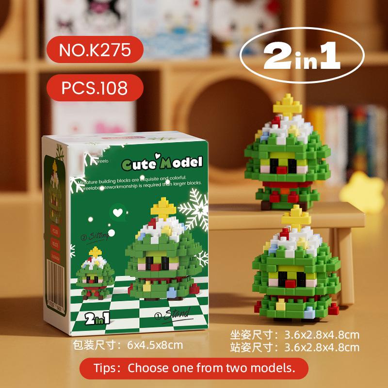 Christmas Gifts Reindeer Mini Building Blocks for Children Girl 6 Year Old christmas winter village mini blocks construction set