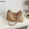 Rattan Straw Bag Cute Woven Handmade Braid Handbag Large Capacity Tote Bag Ladies
