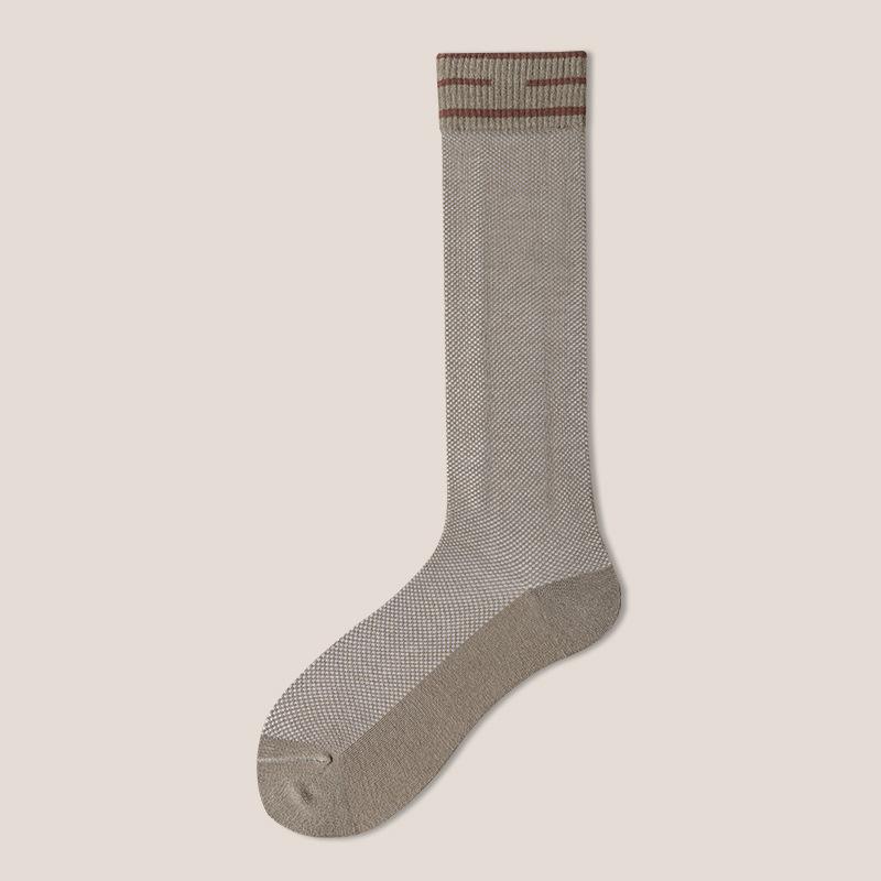 Female Spring and Summer Micro-pressure Thin Boneless Long Leg Socks