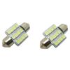 2 stk Ultra blå 31 mm bilinteriør Dome Festoon LED lyspærer DC 12V