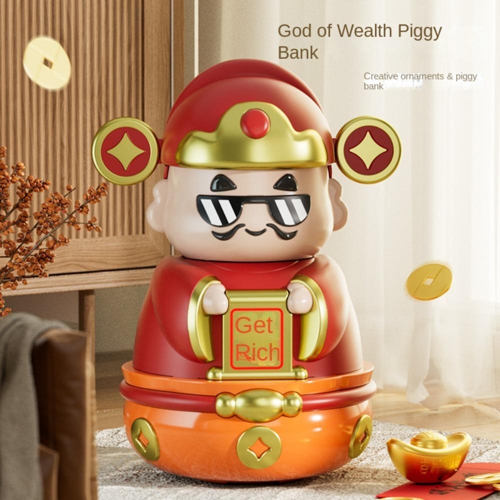 Dekoratives Sparschwein Der Gott des Reichtums Sparbehälter Chinesische Gott-Ornamente Neujahr