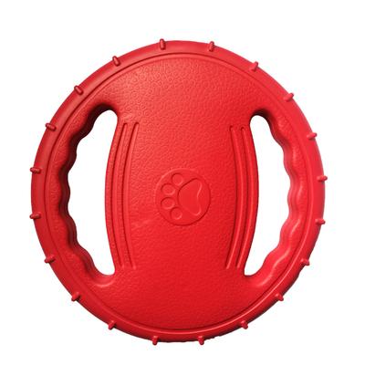 Pet Dog Flying Disc EVA Dog Training Ring with Double Handles Dog Flyer Toys Outdoor Activity Floating Fetch Toy