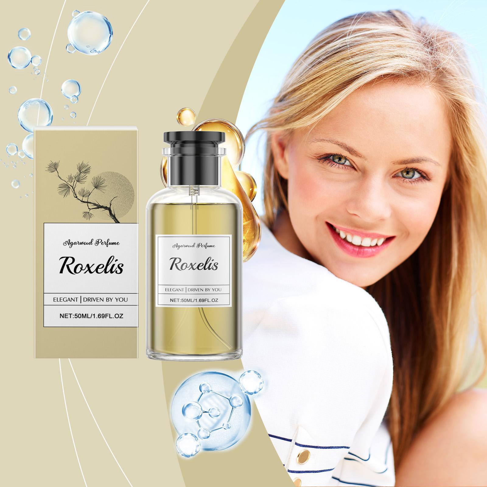 Roxelis 50 мл Парфюм с ароматом уда Свежий Стойкий Аромат Роскошный Древесный Аромат Флиртующий Феромон Дезодорант для свиданий Парфюм-спрей для тела 50ml