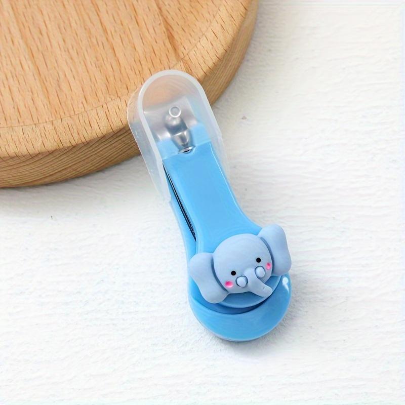 Single Household Cute Cartoon Candy Color Mini Nail Clipper – Creative Anti-Splash Manicure Tool, Portable & Compact (Model ZJQ-001)