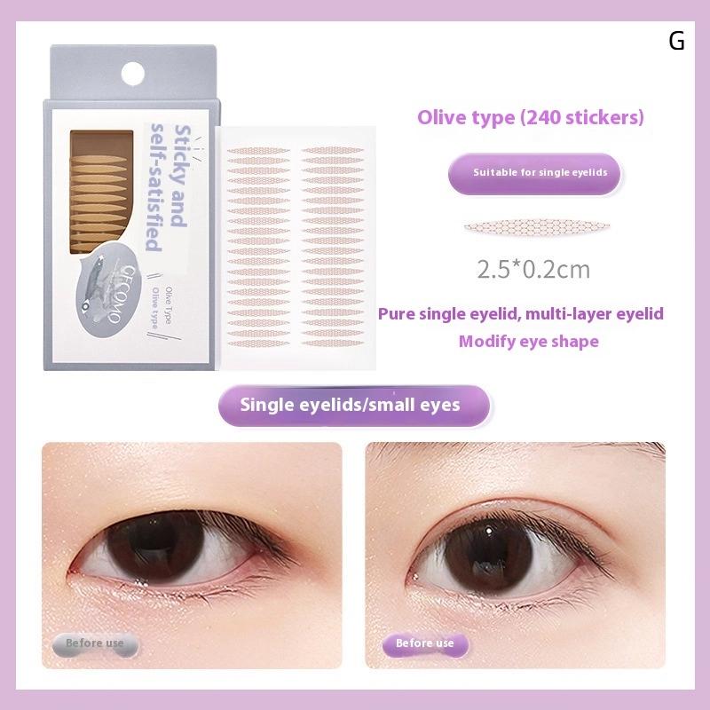 90/240 PIÈCES Autocollants Paupières Doubles Naturels Invisibles Et Longue Durée Façonnant Grands Yeux Bandelettes Beauté Pour Personne à Paupière Simple