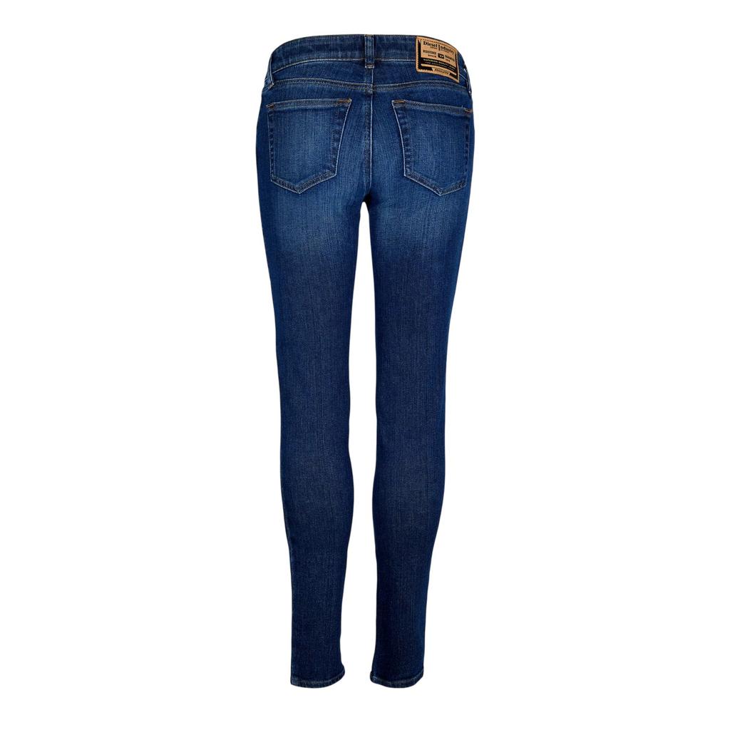 Diesel Damen Mittelhohe Gerade Bein Jeans