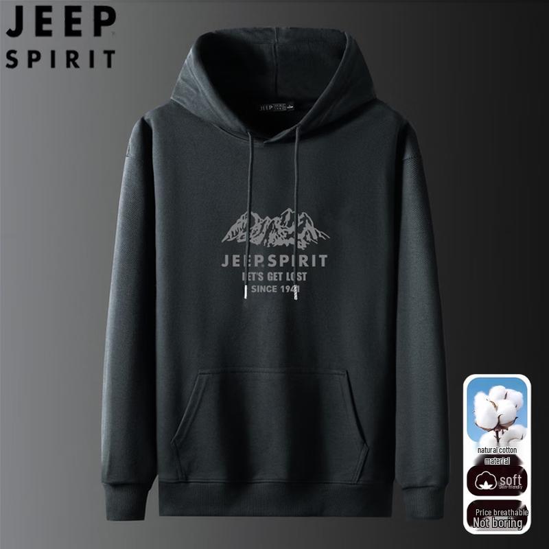 JEEP SPIRIT Men's Casual Hooded Sweatshirt
