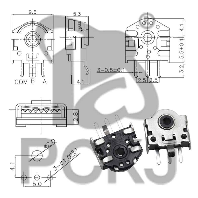 Mouse Wheel Encoder Repair Parts: 4/5/5.5/7/9/11/13MM Rolling Switch Potentiometer