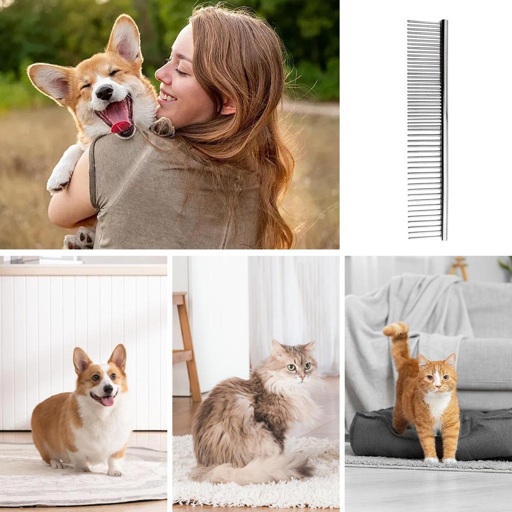 Pet Comb Dogs Hair Remover Pet Hair Removal Comb Anti Knot Removal Floating Hair Pets Grooming Cleaning Tool for Puppy Kitten