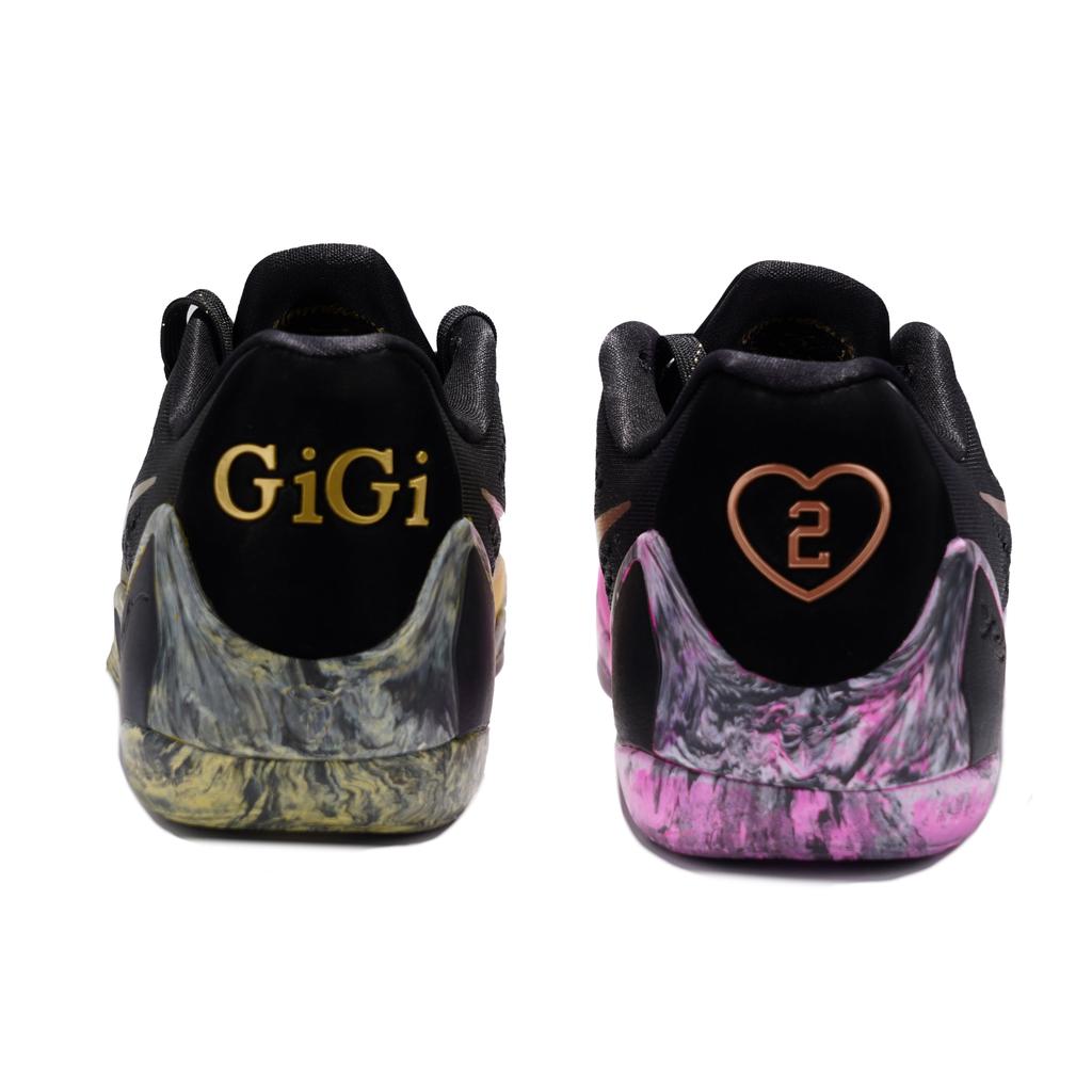 Nike Kobe 9 Resistenti all'Abrasione Resistenti all'Abrasione Scarpe da Basket Basse Unisex Nero Giallo Rosa FZ7333-002(Squadra-9)-Sacchetti di imballaggio casuali