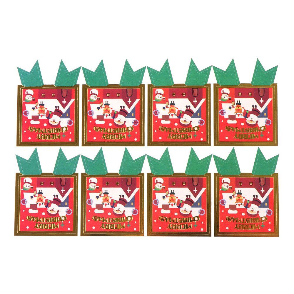 Decoration Package Label Biscuit Santa Claus Gift Paper Sticker Seal Labels Christmas Stickers