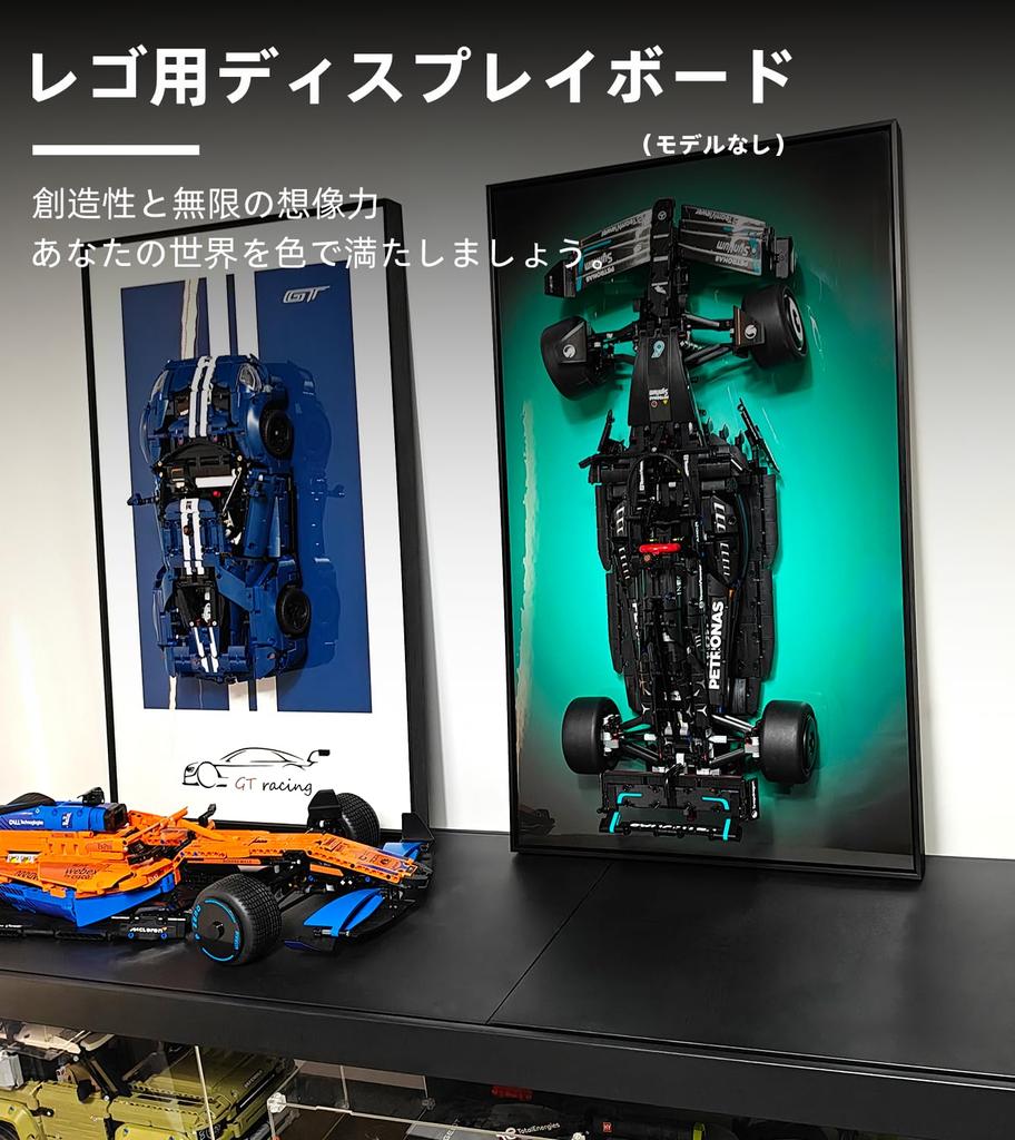 Display Wall Mount for LEGO Technic Ford GT 42154, Unique Decorative Metal Frame Display Wall Board for LEGO Car Wall Mount - Ideal Gift for LEGO