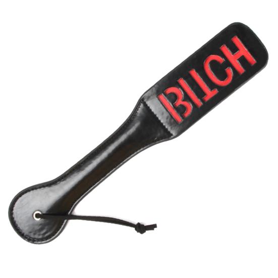 Sex Double-deck Slave Paddle Butt Whip Faux Leather Spanking Flogger Bondage