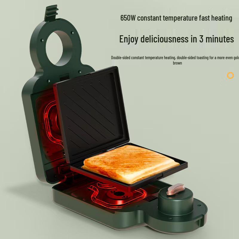 Tech Multifunctional Breakfast Machine: Bread Maker, Sandwich Press, Grill & Waffle Maker