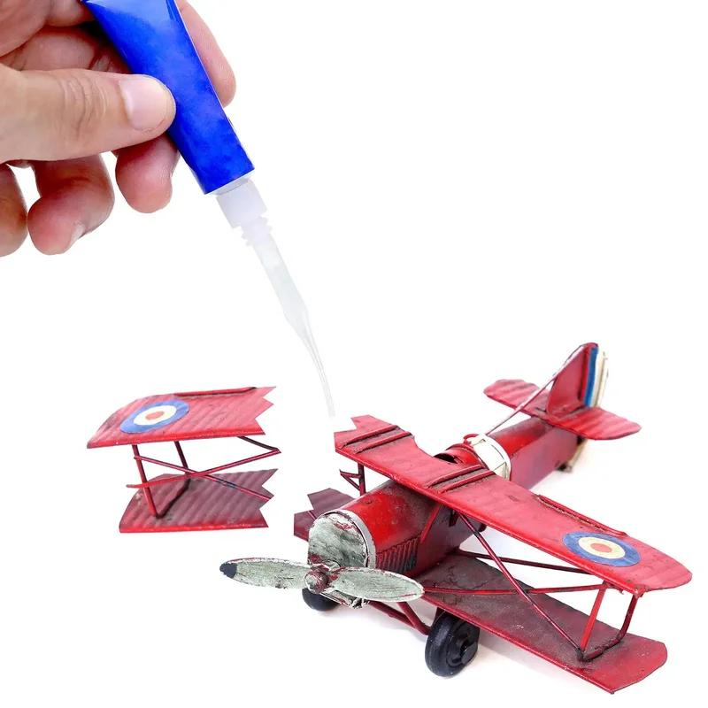 50/100/200/300pcs Glue Micro Tips Plastic Bottle Extender Tips CA Glue Precision Applicator For Arts Crafts Lab Dispensing 4