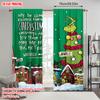 2pcs, plane printing Popular Curtains Snowflakes & Whimsical House Polyester Easy Install (without rod) Art Deco Festive for