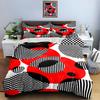Geometric Contrasting Circles. Bedding Duvet Cover Sets Duvet Covers Pillowcases Gifts (1 * Duvet Cover 2 * Pillowcases, Without Duvet Insert)