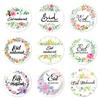 90 Counts Eid Mubarak Wrapping Sticker 40mm Round Wrapping Label for Laptops Phone Case Seal Envelope Card Decoration