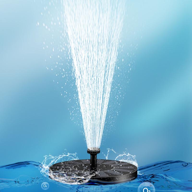 130 Solární zahradní fontána: Plovoucí, Venkovní jezírko, Ptačí koupaliště Vodní prvek