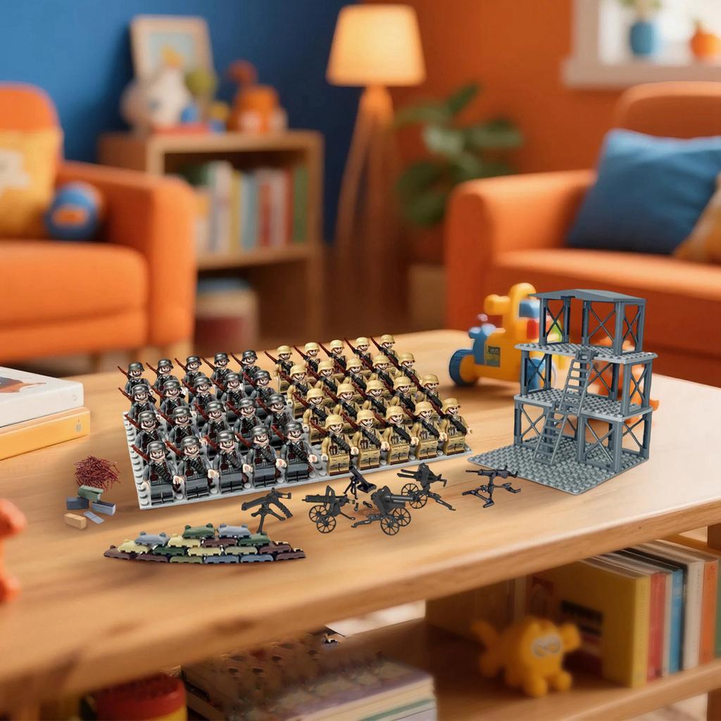 Weapons And Equipment, Watchtowers, Mortars, Compatible Howitzers, Puzzle BuildingBlocks, Minifilm Toys