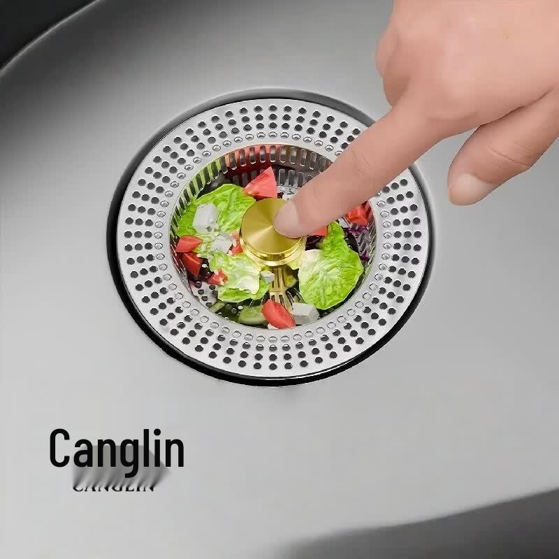 Kitchen Sink Pop-up Drain Filter Stopper