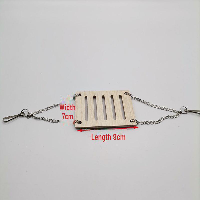 

Набор игрушек: качели-балансир для хомяка из цельного дерева и маленькое гнездо для сна