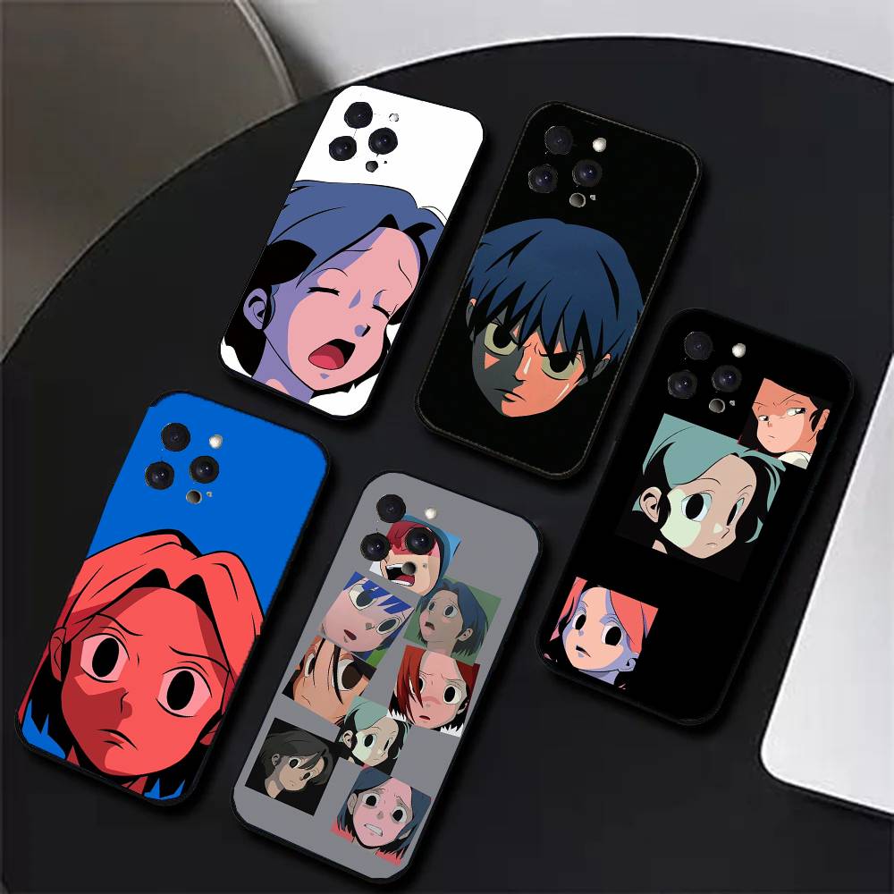 A-AOKIZY Animation Art Phone Case For IPhone 17 Air 16 15 14 13 Pro Max 11 12 Black Silicone Cover