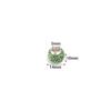 10Pcs/Lot Rhinestone Crystal Shambhala Ball Beads Colorful Polymer Clay Beads Big Hole Loose Spacer Beads For Jewelry Making