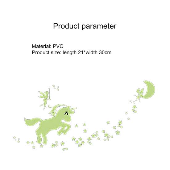 Kunststoff-Wandaufkleber, sicher, einfach anzubringen, PVC, leuchtet im Dunkeln, Sterne, Wandaufkleber für Heimdekoration