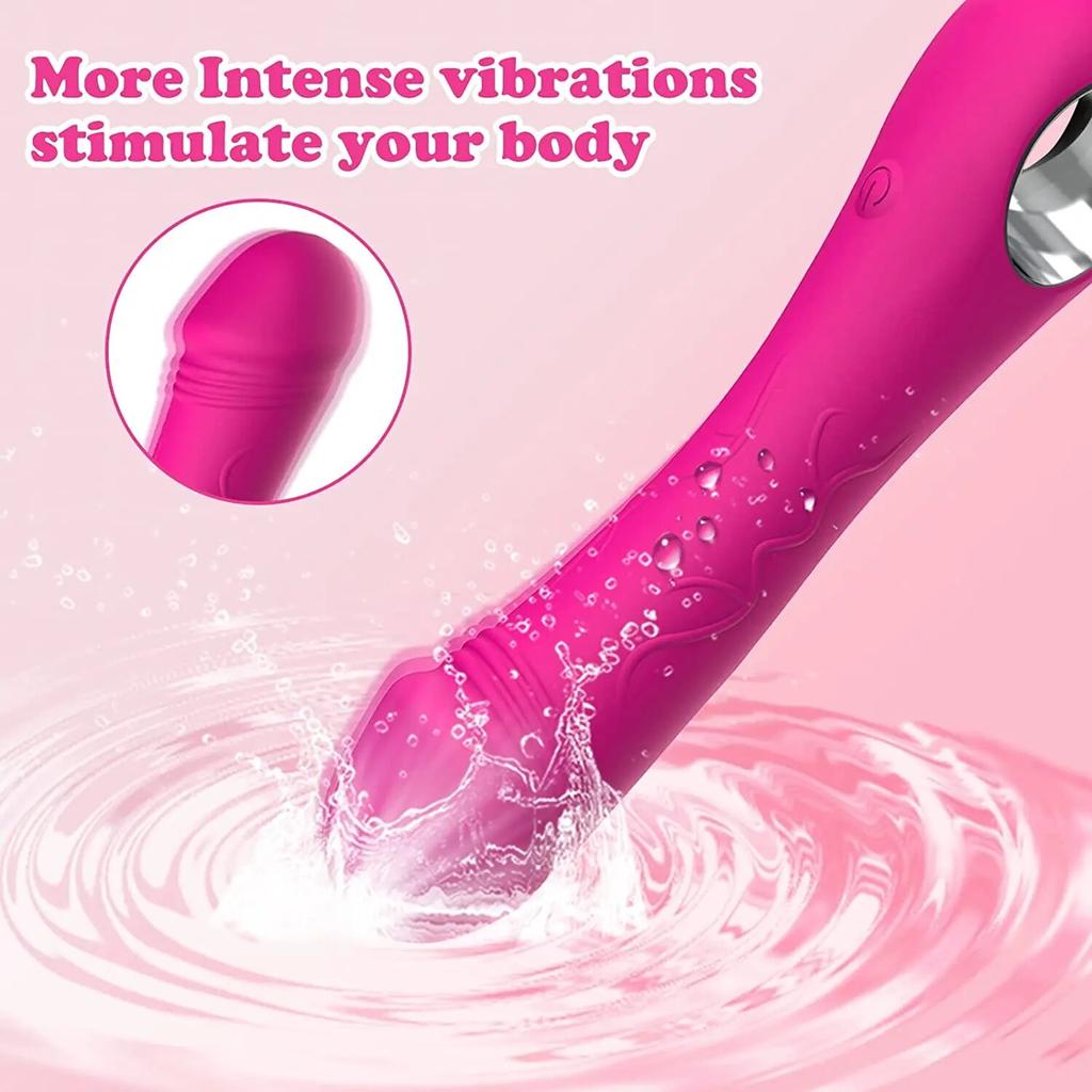 Powerful G Spot Vibrator Female Nipple Clitoris Stimulator Fast Orgasm   Soft Dildo Massager Adults Goods Sex Toys for Women