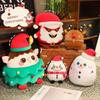 Adorable Plush Christmas Santa Snowman Character Toy Soft And Cuddly Holiday Decor