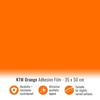 Vinilo Adhesivo Wrapping - KTM - Naranja - 35 x 50 cm - Vinilo de alta calidad - Resistente a los arañazos