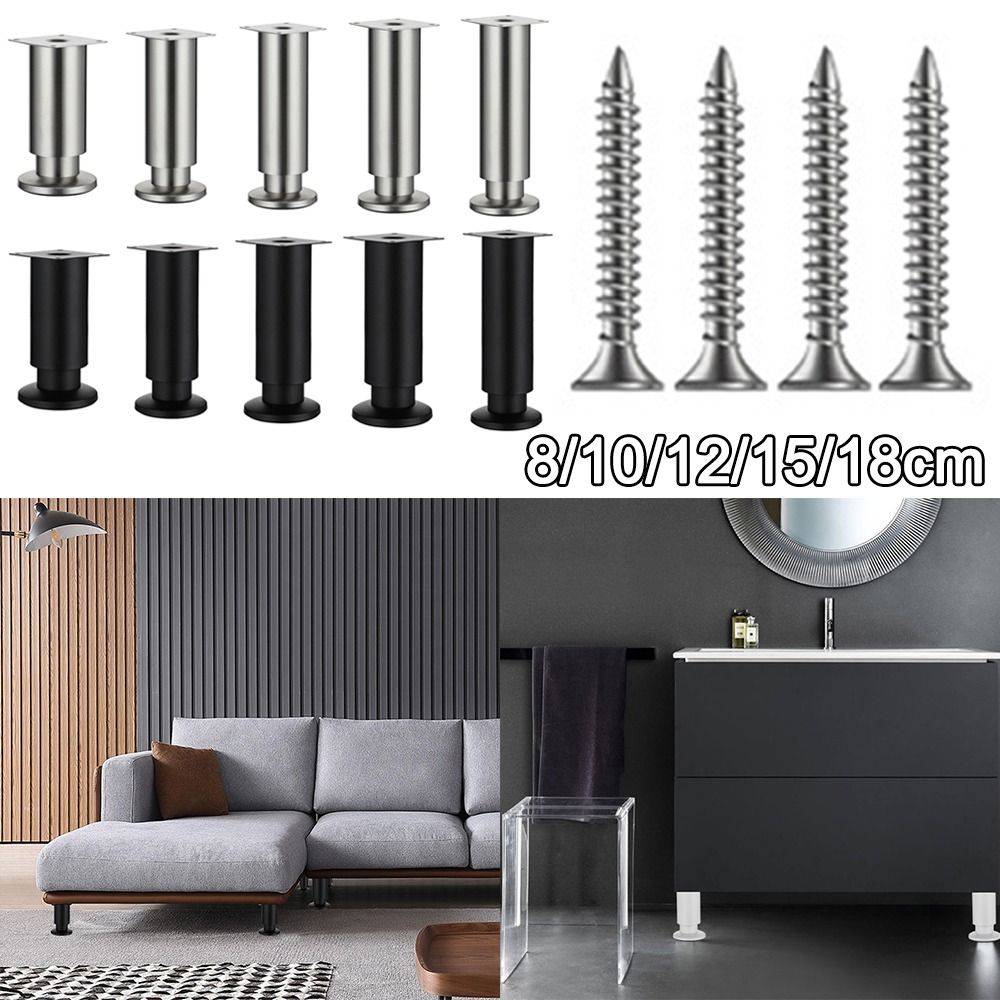 

Adjustable Support Legs Replacement Coffee Table Legs Durable TV Cabinet Legs