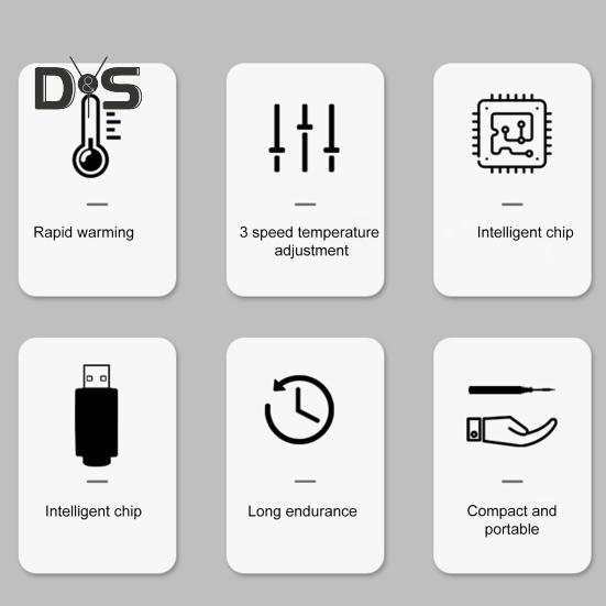 Kit fier de lipit electric Temperatură reglabilă Încălzire rapidă Portabil Design ușor Pix reîncărcabil pentru fier de lipit
