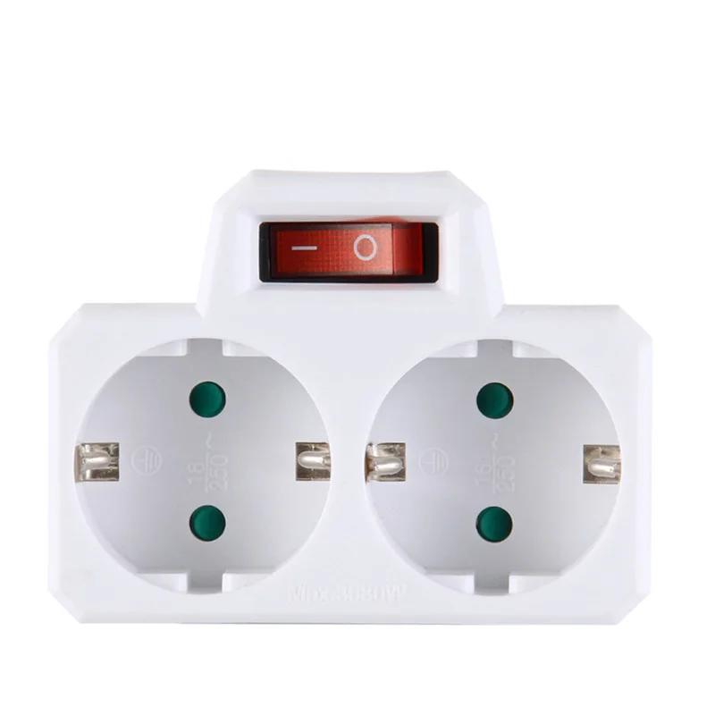 Priză EU 1/2/3/4 Ieșiri Adaptor Standard European Extensie Priză de Alimentare Convertor AC Adaptor Birou Acasă Încărcător de Perete