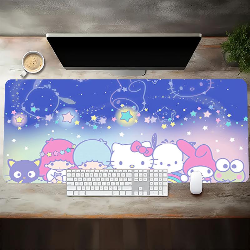 1pc Hello Kitty Starry Night Computer Pad with Vibrant Print, Mouse Pads for Desk 130