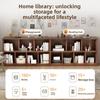 Bookshelf Bookcase Floor Shelf Home Living Room Study Combination Locker Bedroom Low Cabinet