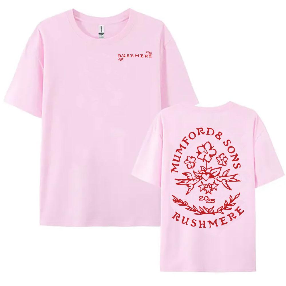 RUSHMERE Album 2025 Tricou Grafic Trupa Folk Rock Mumford & Sons Imprimeu Tricouri Bumbac Bărbați Femei Tricouri de Vară Tricouri Hip Hop