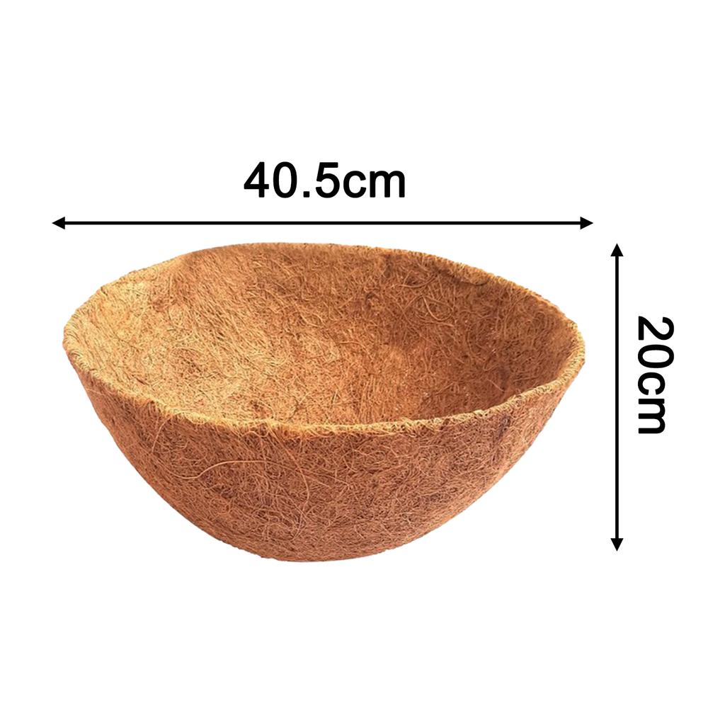 8/10/12/14/16 Inch Round Coconut Palm Pot Liner Hanging Basket Replacement Liner Gardening Planting Cultivating Accessories