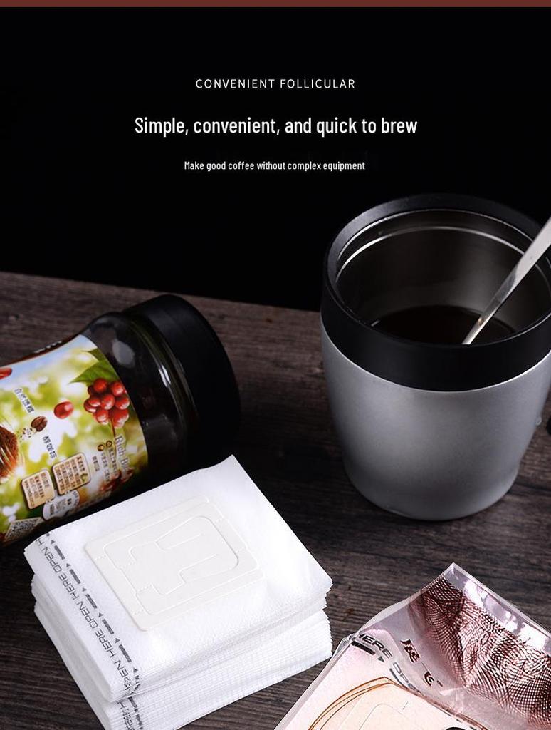 Zhanfei Drip Coffee Filter Bags - Japanese Material, Food-Grade, Drip-Style Coffee Filters