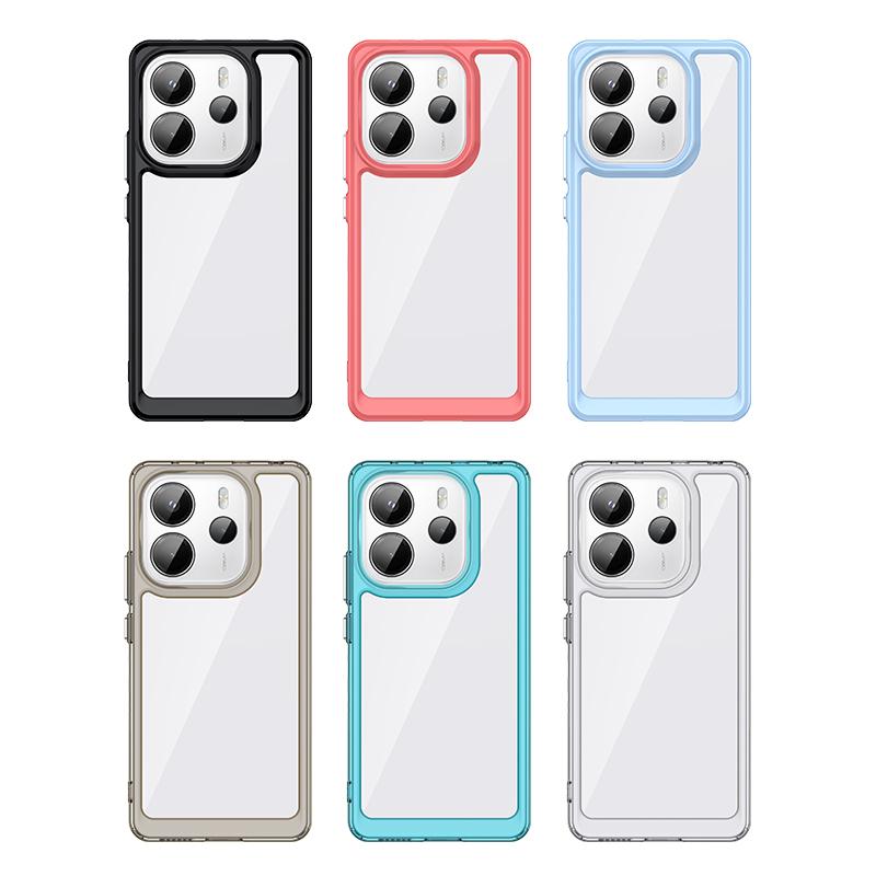 For Redmi Note 14 4G Case Cover Xiaomi Redmi Note 14 4G Capas Colour Transparent Clear Phone Bumper Back Fundas Redmi Note 14 4G