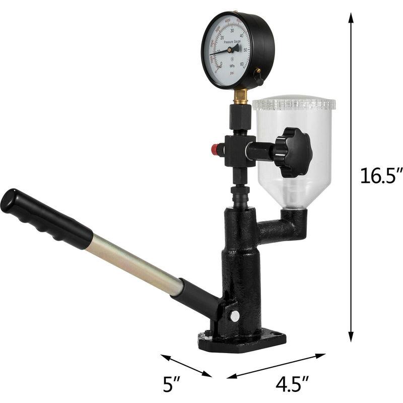 SucceBuy Diesel Fuel Injector Nozzles Tester with Scale Gauge Common Rail Pressure Tester Repair Tool for Automobiles Tractors