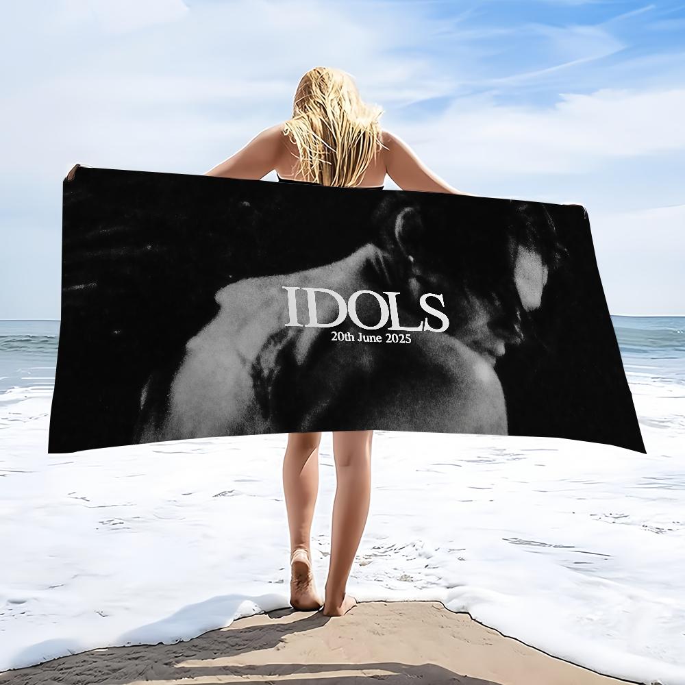Towel Beach Bath Idols Quick-Drying Singer Lightweight English Portable Sauna Camping Swim YUNGBLUD Pool Travel