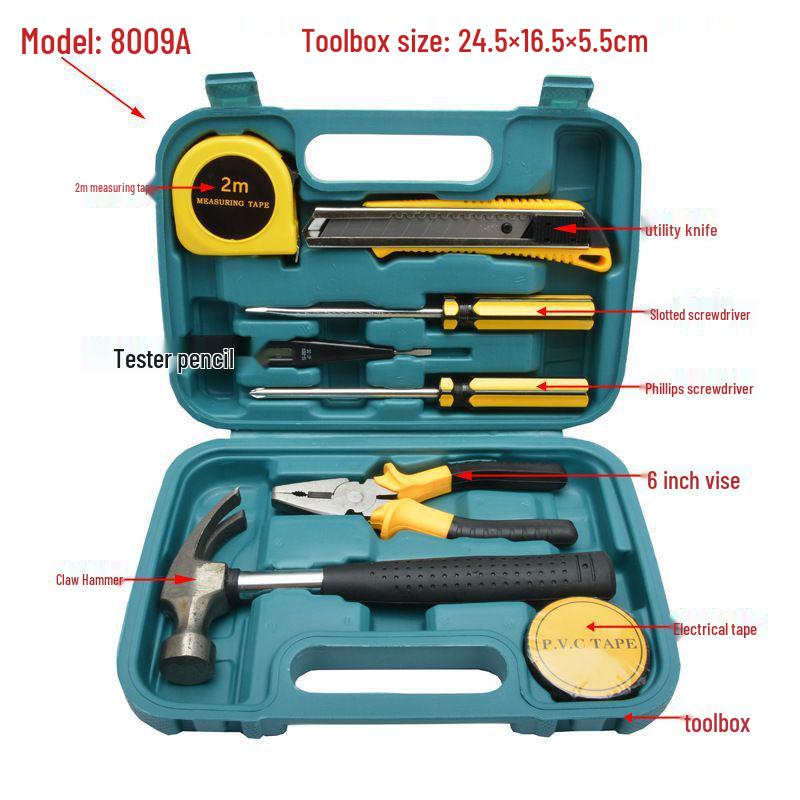 8, 9, 12, 13, 16-Piece Household Combination Repair Tool Kit for Car Insurance