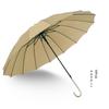 Creative Minimalist Straight Long-Handle Umbrella, Solid Color, Japanese Style, Fresh and Simple, Leather Handle, Vintage Unisex Straight-Handle Sun