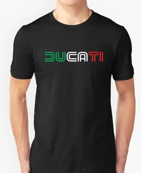 Urban Pulse Clothing Katoenen T-shirt Casual Ducatis Moto GP Racing Motorfiets T-shirt Grafisch Zomer Korte Mouwen 2026 Mannen T-shirt Tops Kleding Tee M beige