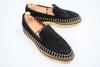Moon's Harajuku Style Nieten Leder Slipper 25.5 Herren Schwarz(GEBRAUCHT)